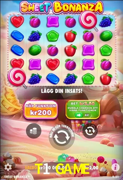 T1 GAME — Sweet Bonanza slot | Play on Android APK & iPhone for real money | Pragmatic Play